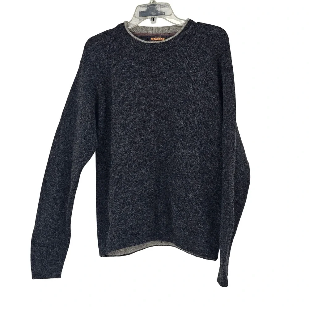 Woolrich Crewneck Sweater Large Dark Grey Heather Gorpcore Heritage Preppy